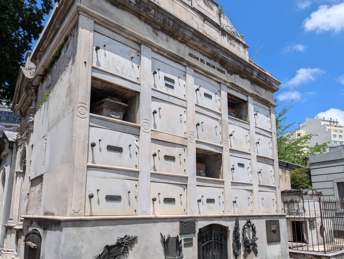 A marble mausoleum