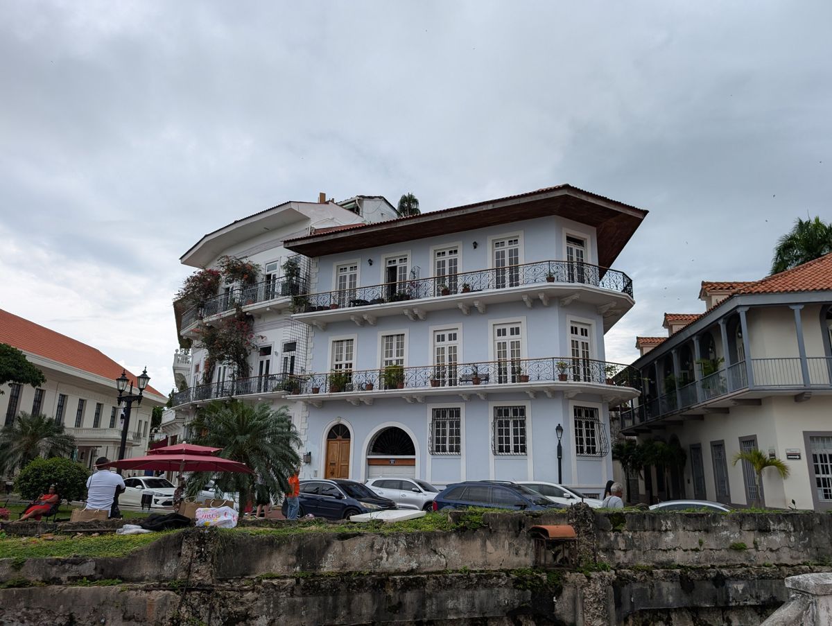 Balconies above the old wall