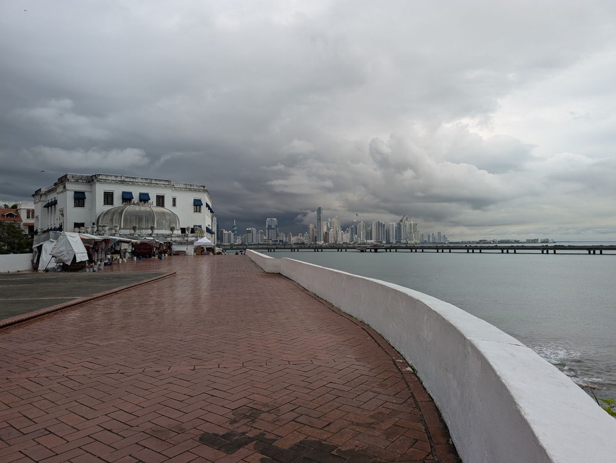 The skyline across the bay