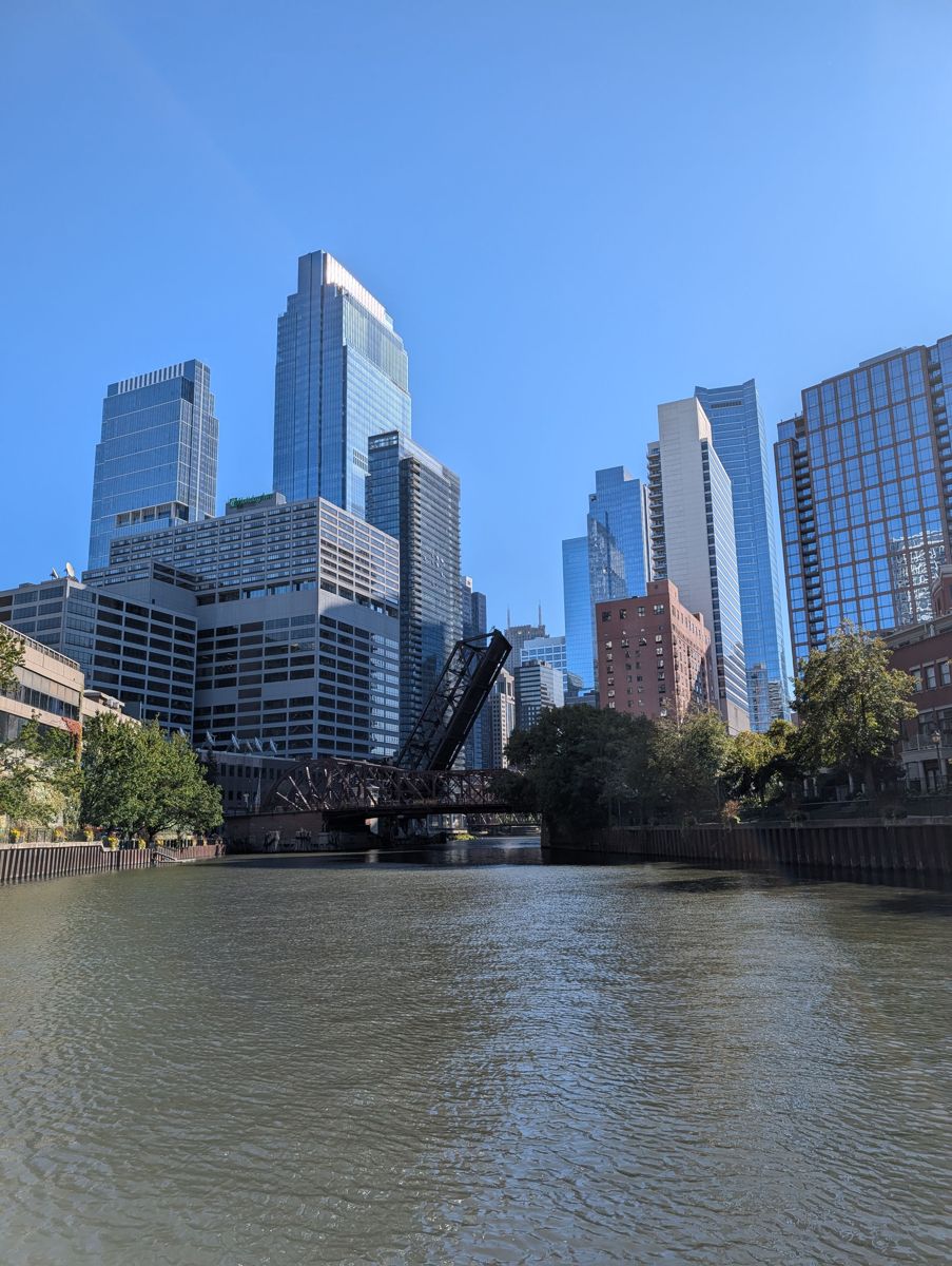 The Kinzie Street railroad bridge, left raised for good