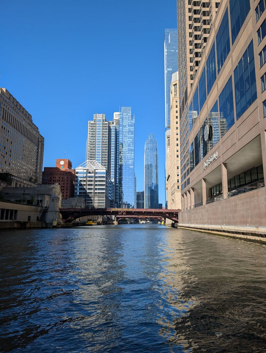 Down the South Branch toward the Madison Street bridge