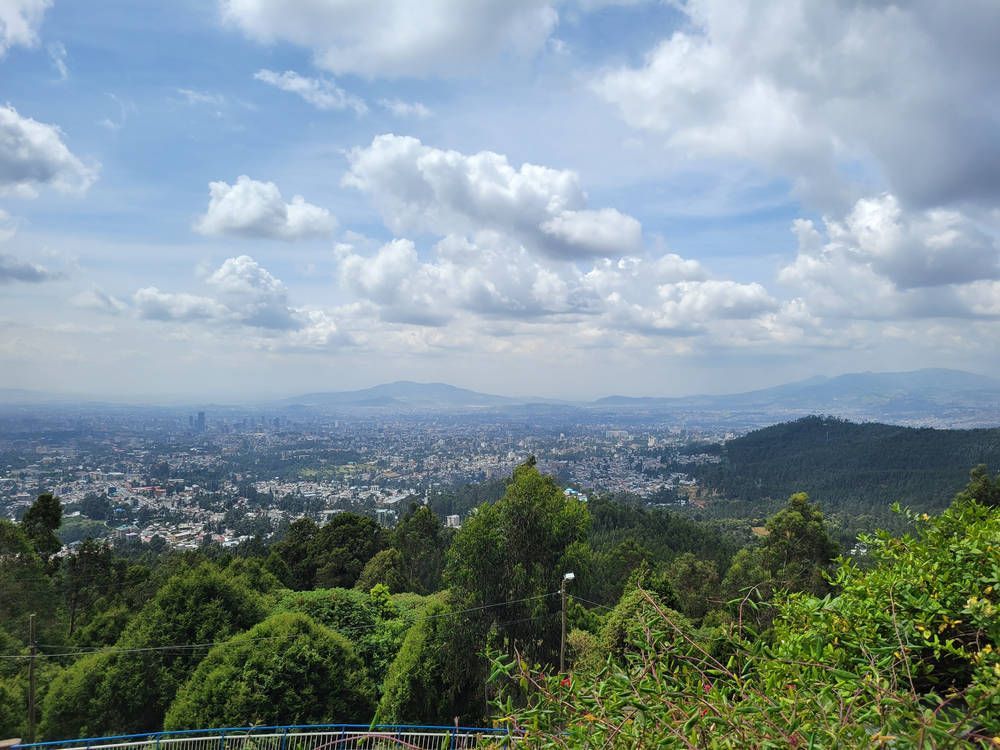 Addis Ababa from the hill