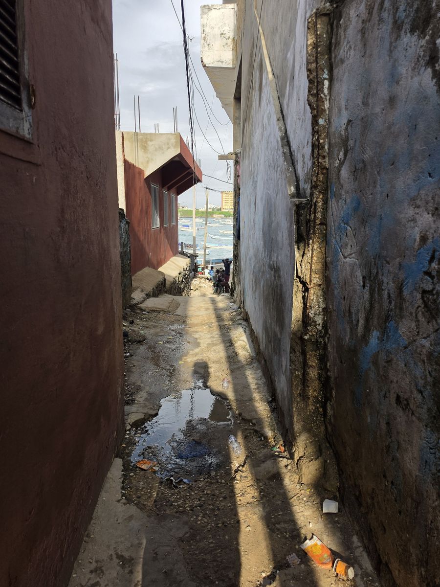 Down an alley to the water