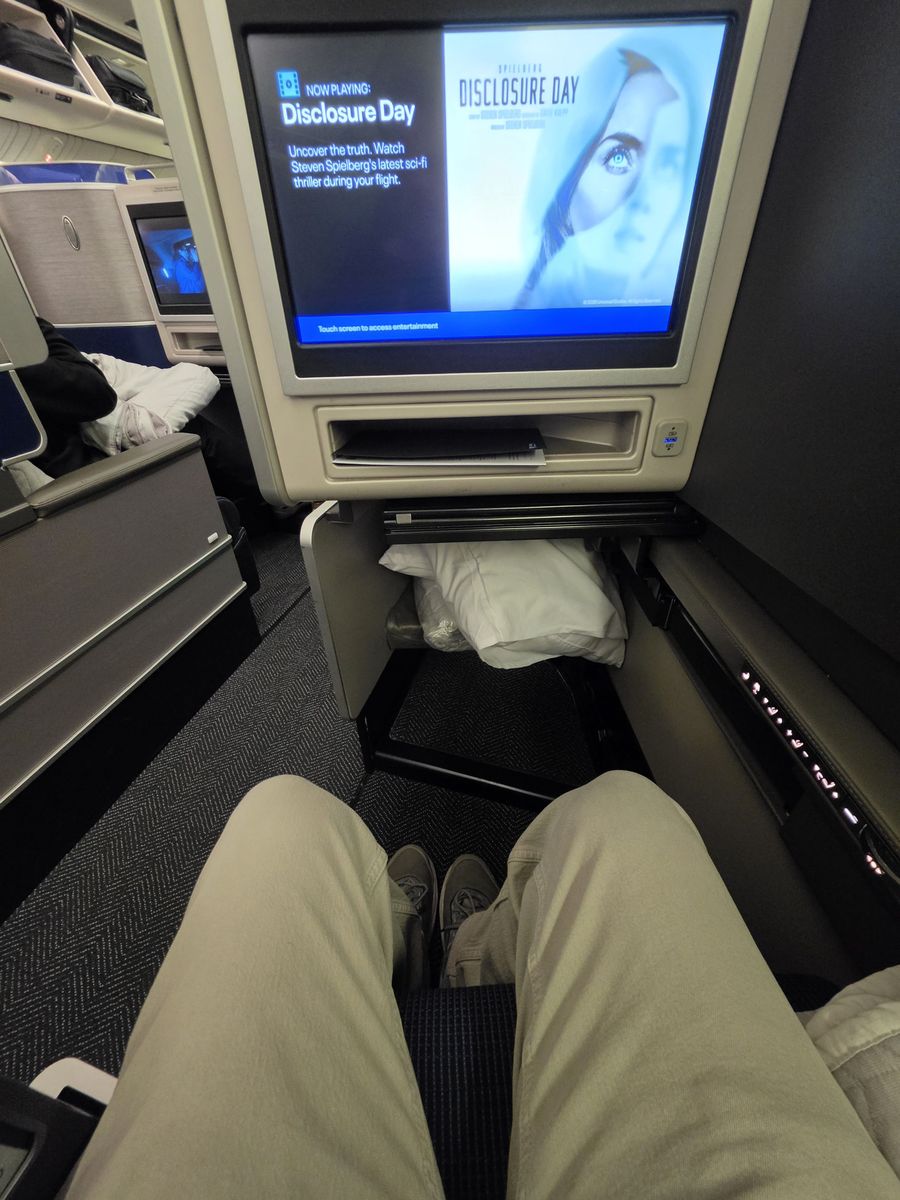 Room to stretch out, with Disclosure Day on the screen