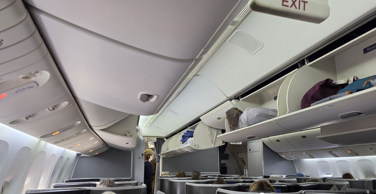 The business cabin before the doors closed