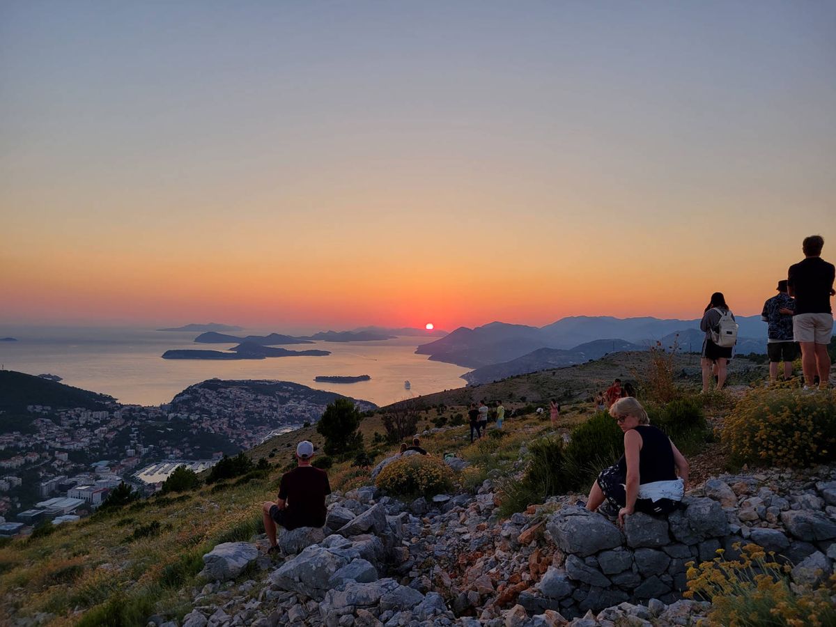 Watching the sun go down
