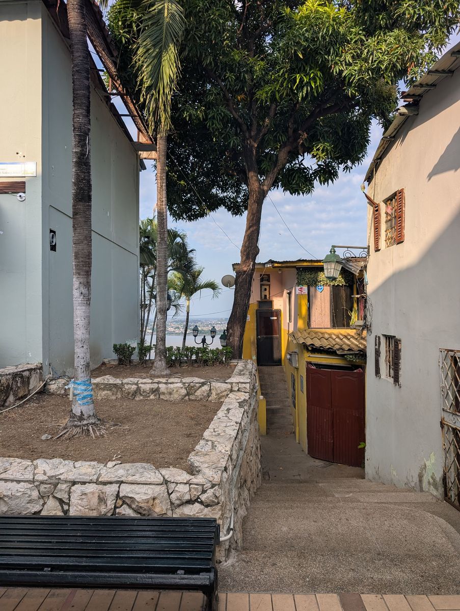 A side alley out to the river