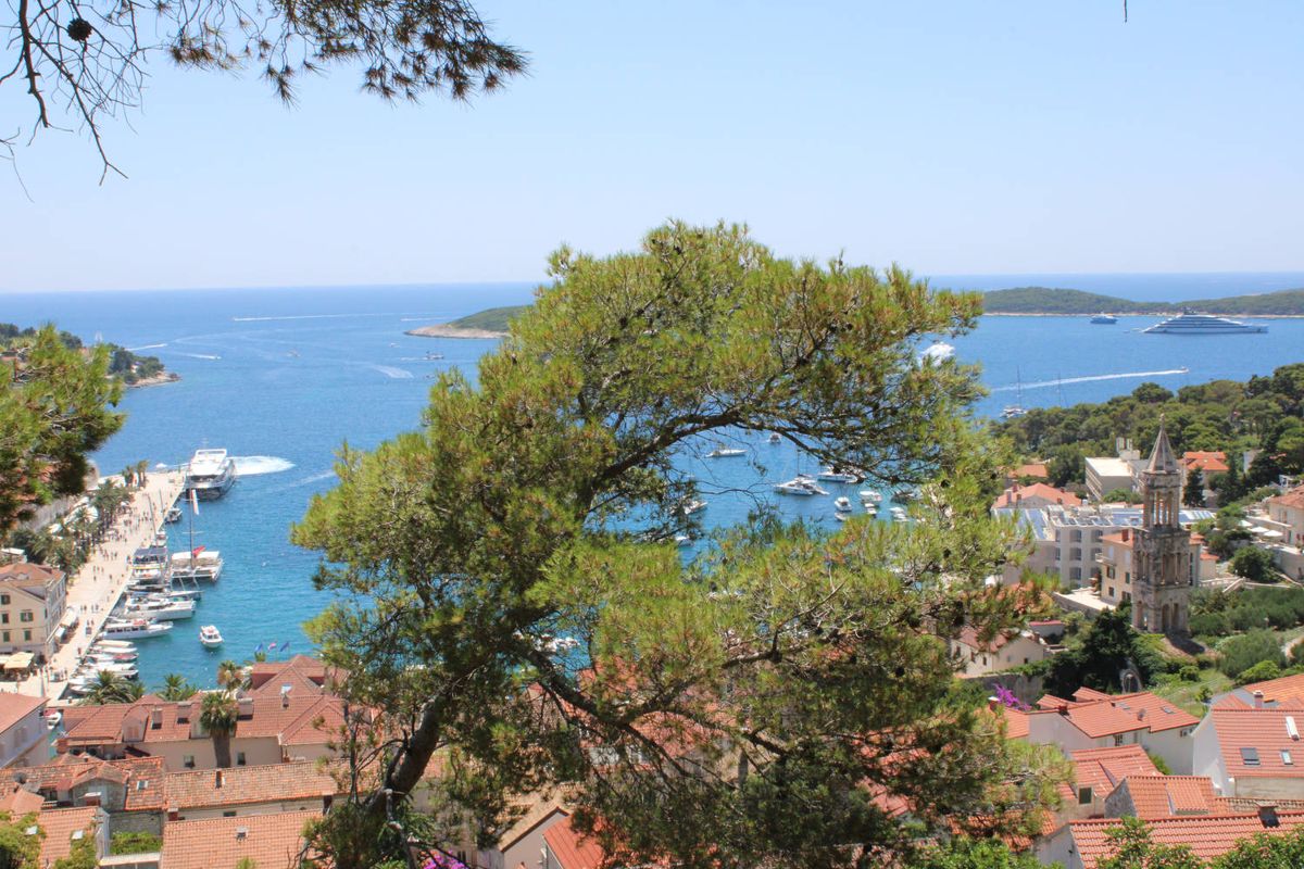 The harbor from above