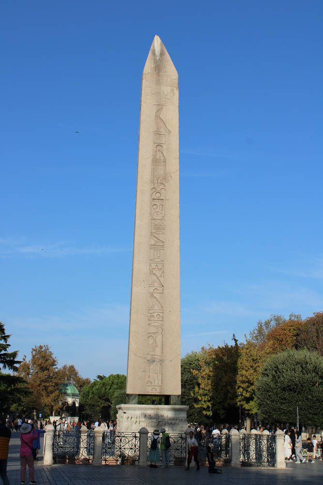 An obelisk in the square