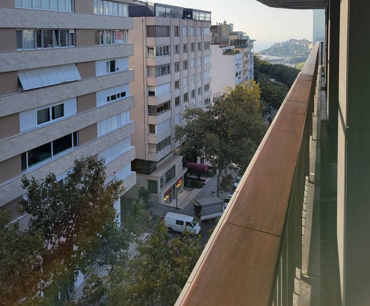 The street below the hotel balcony