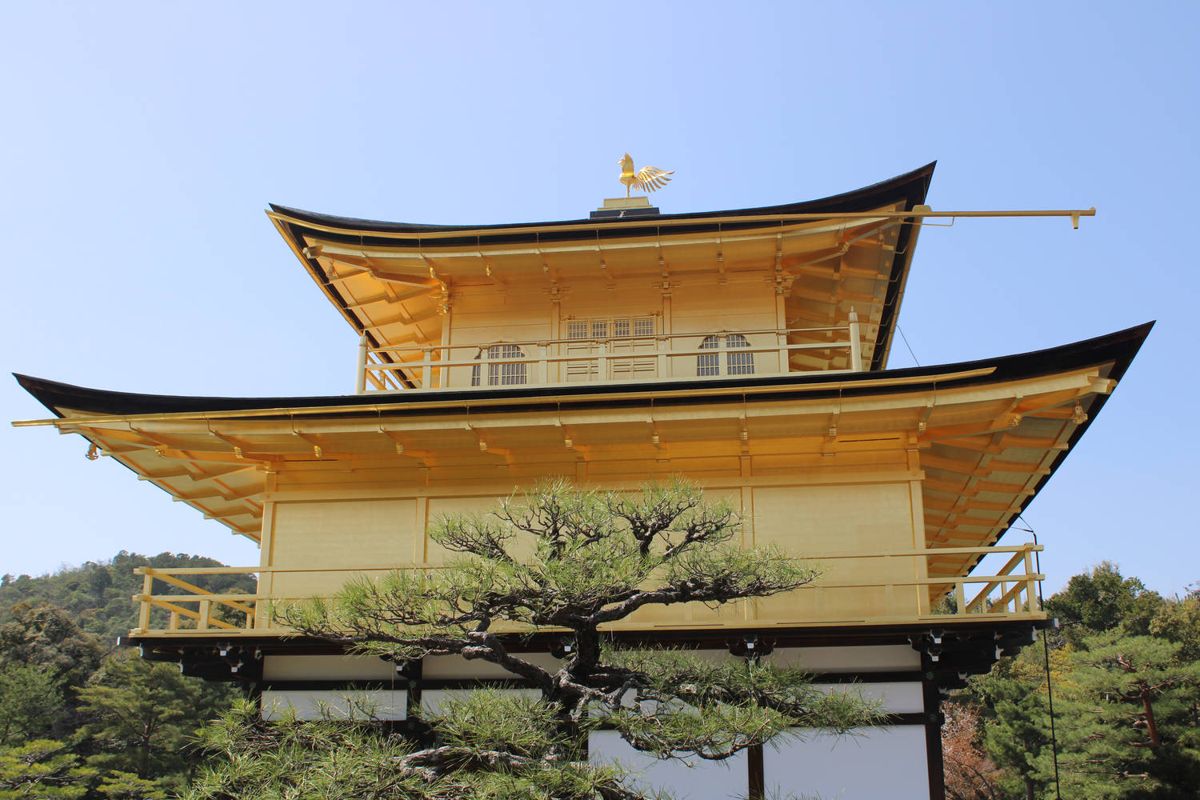 The top two floors in gold