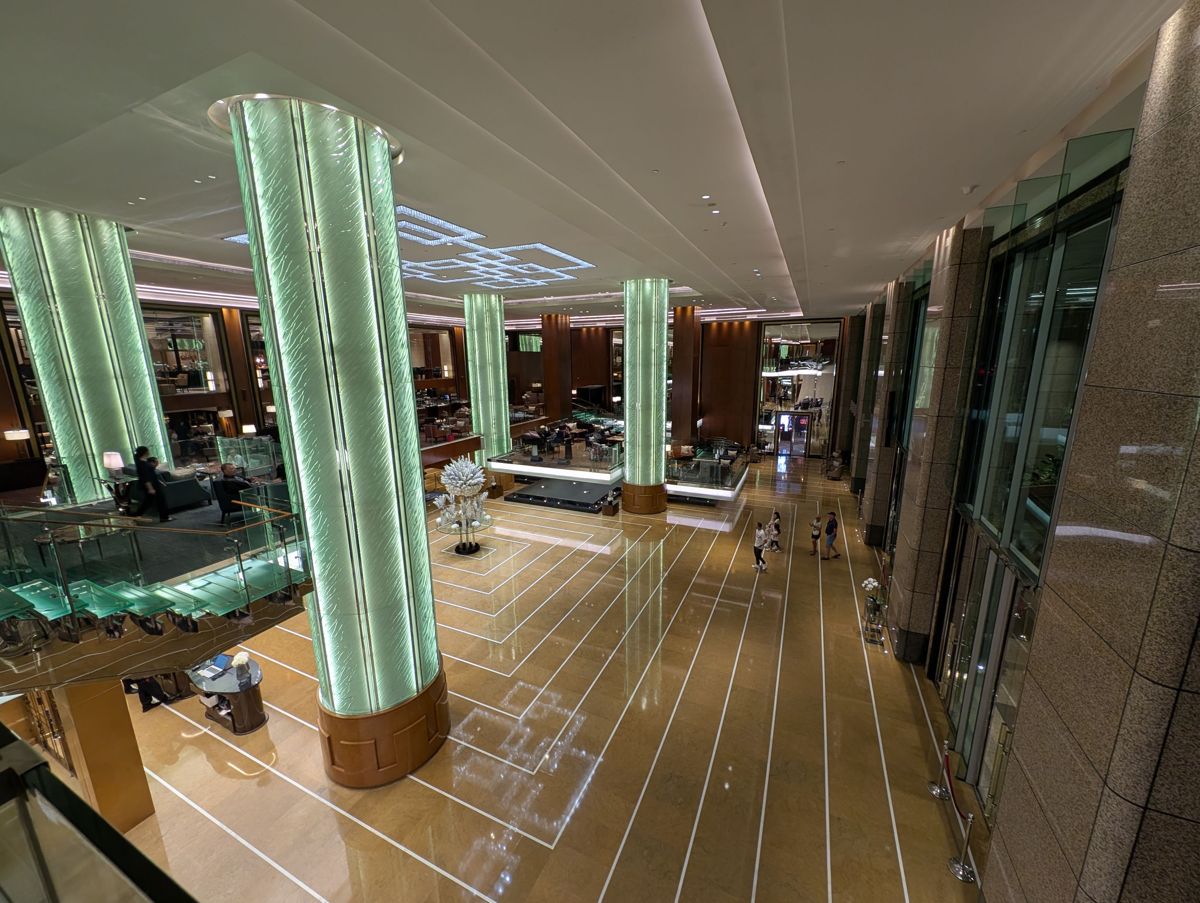 The lobby from above