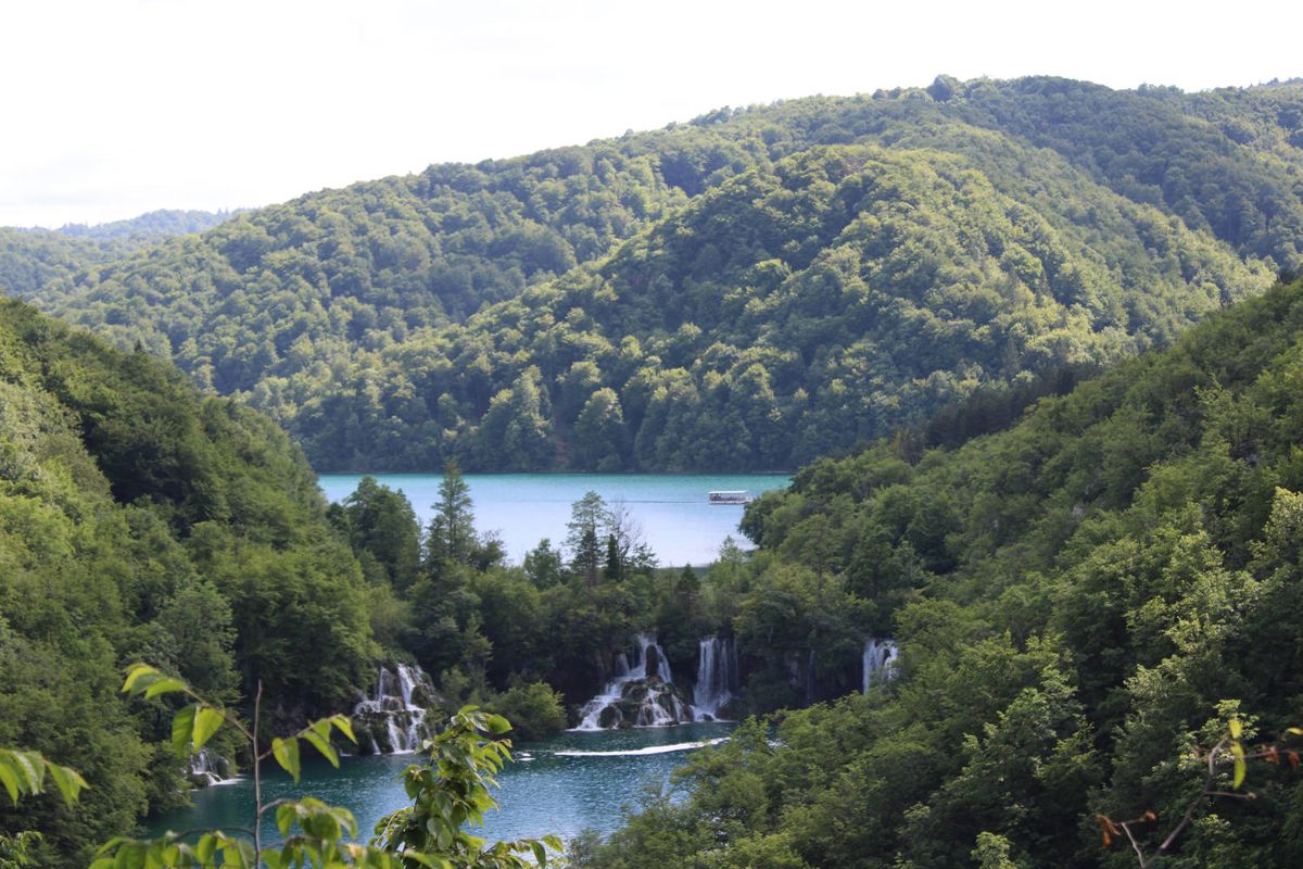 The lakes stepping down the valley