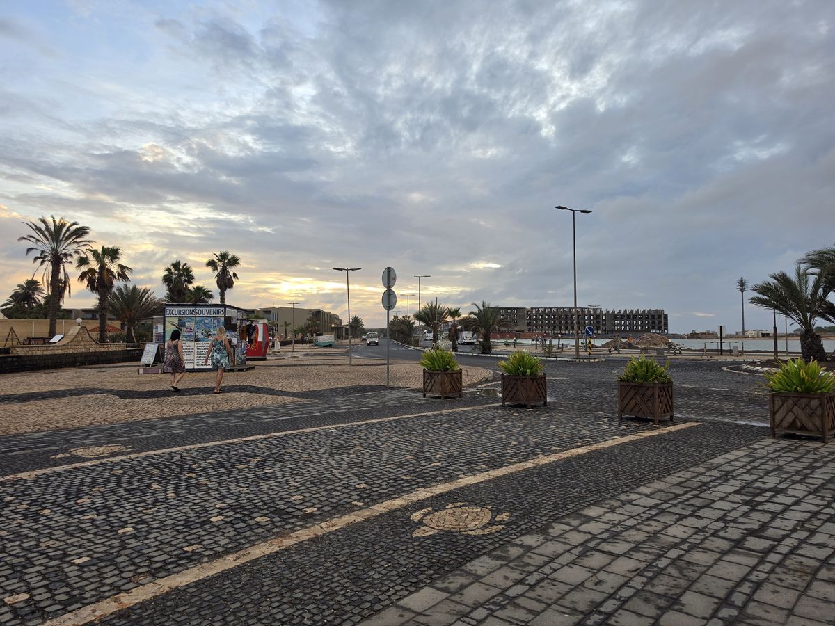 An excursions and souvenirs kiosk by the road