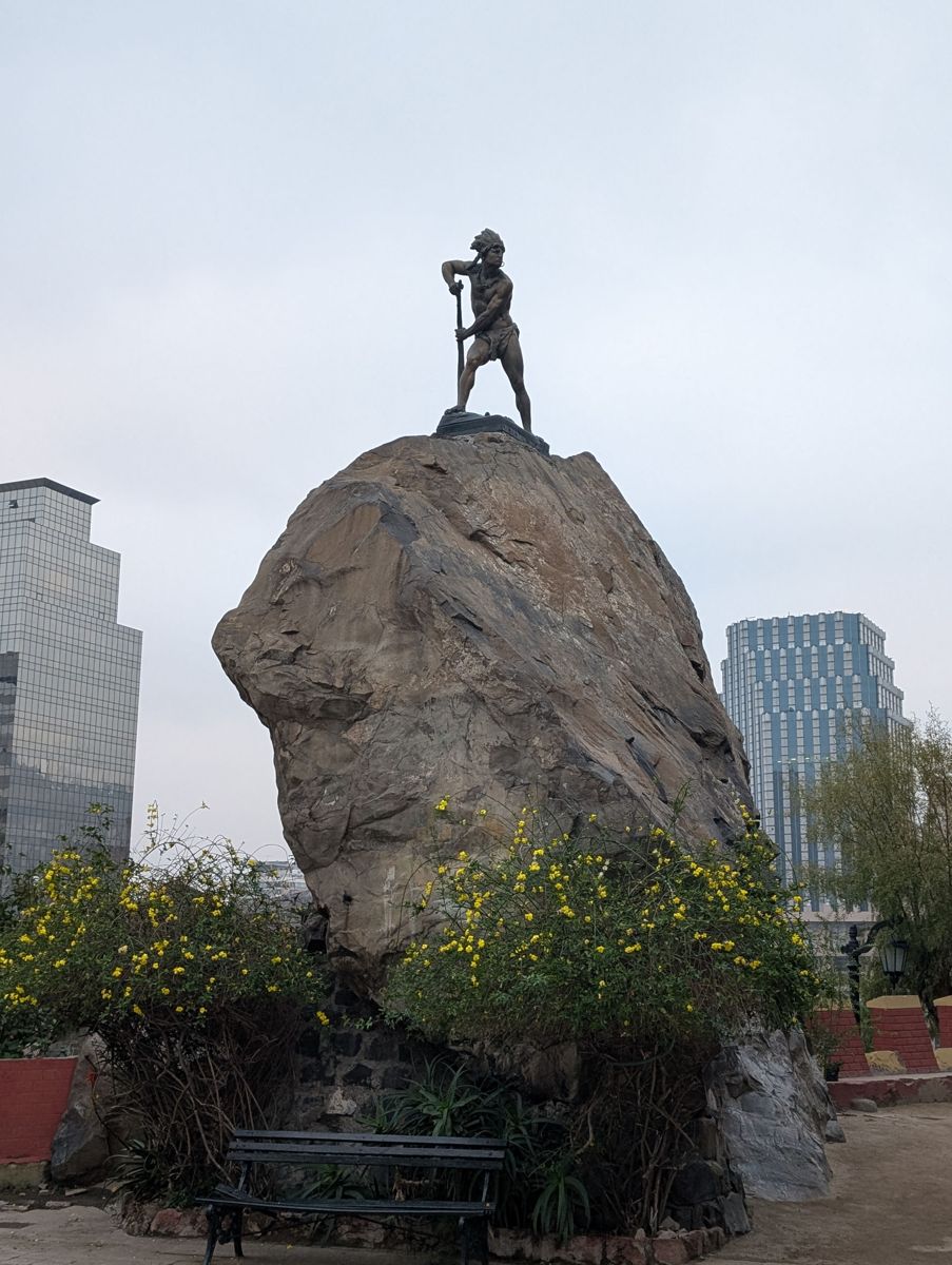 The statue of Caupolicán