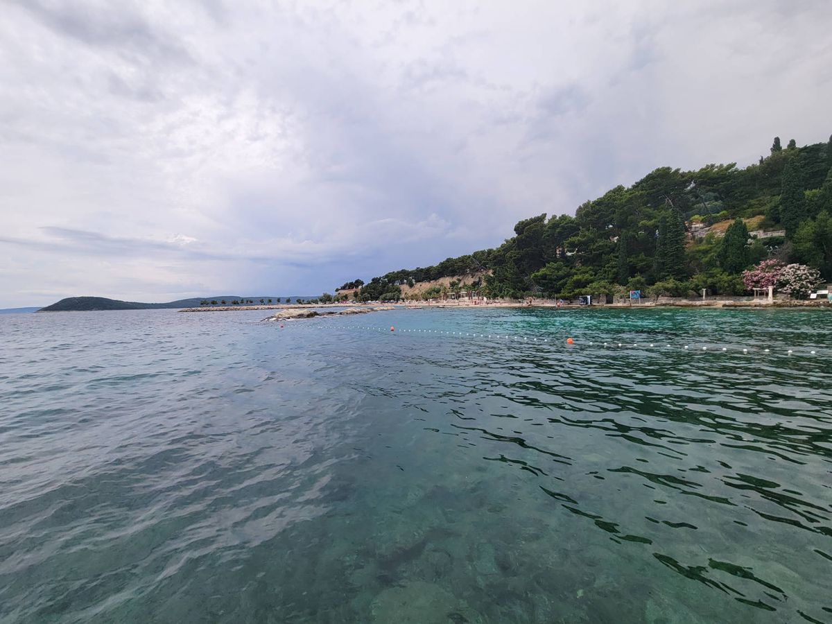 Clear water off the shore