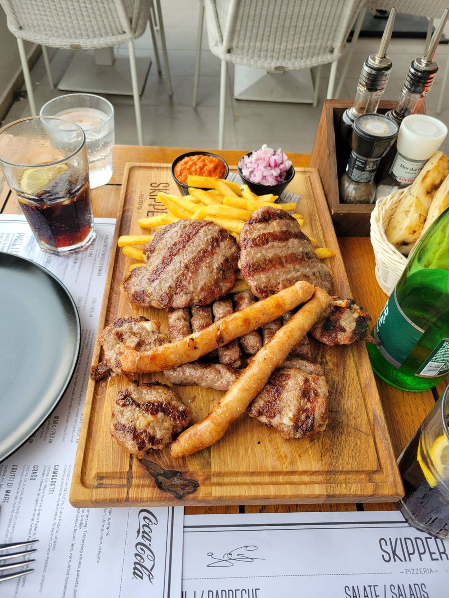 A mixed grill platter
