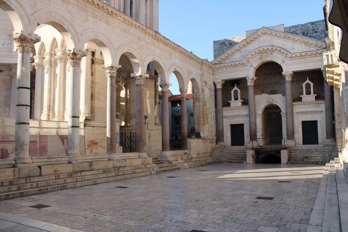 The colonnaded square