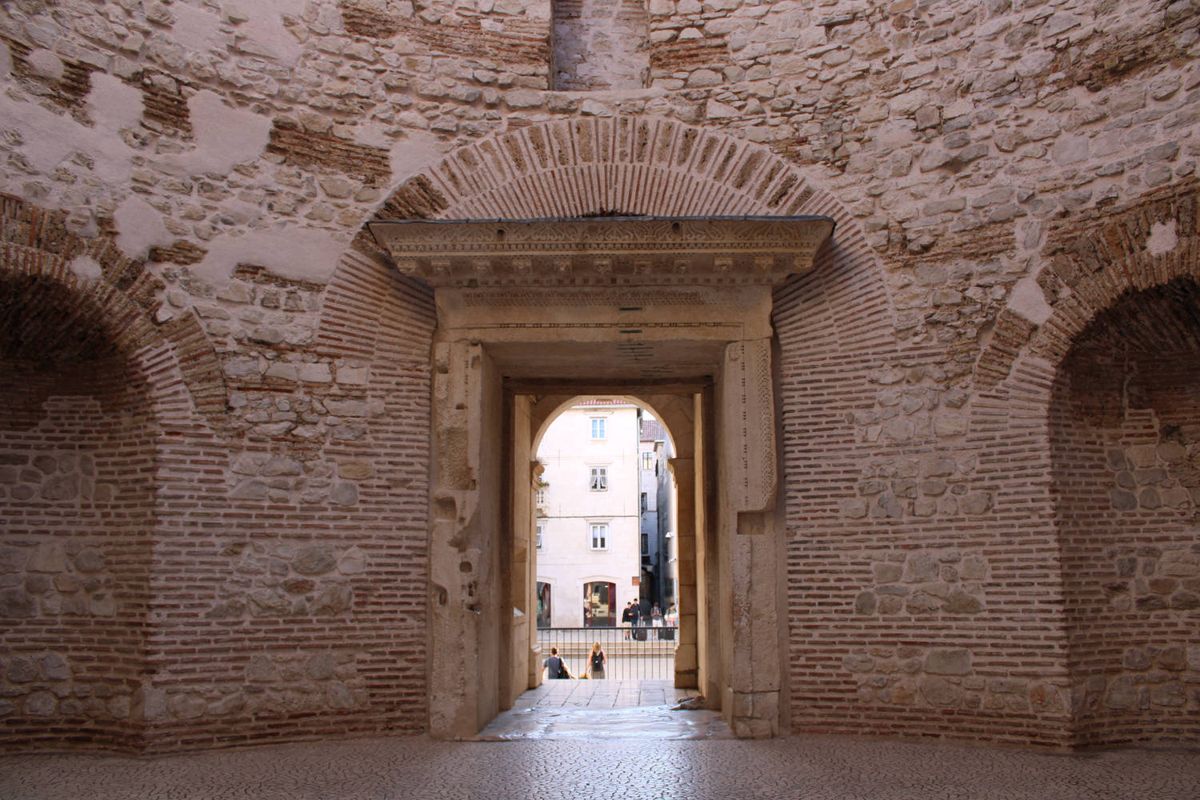 An arched passage