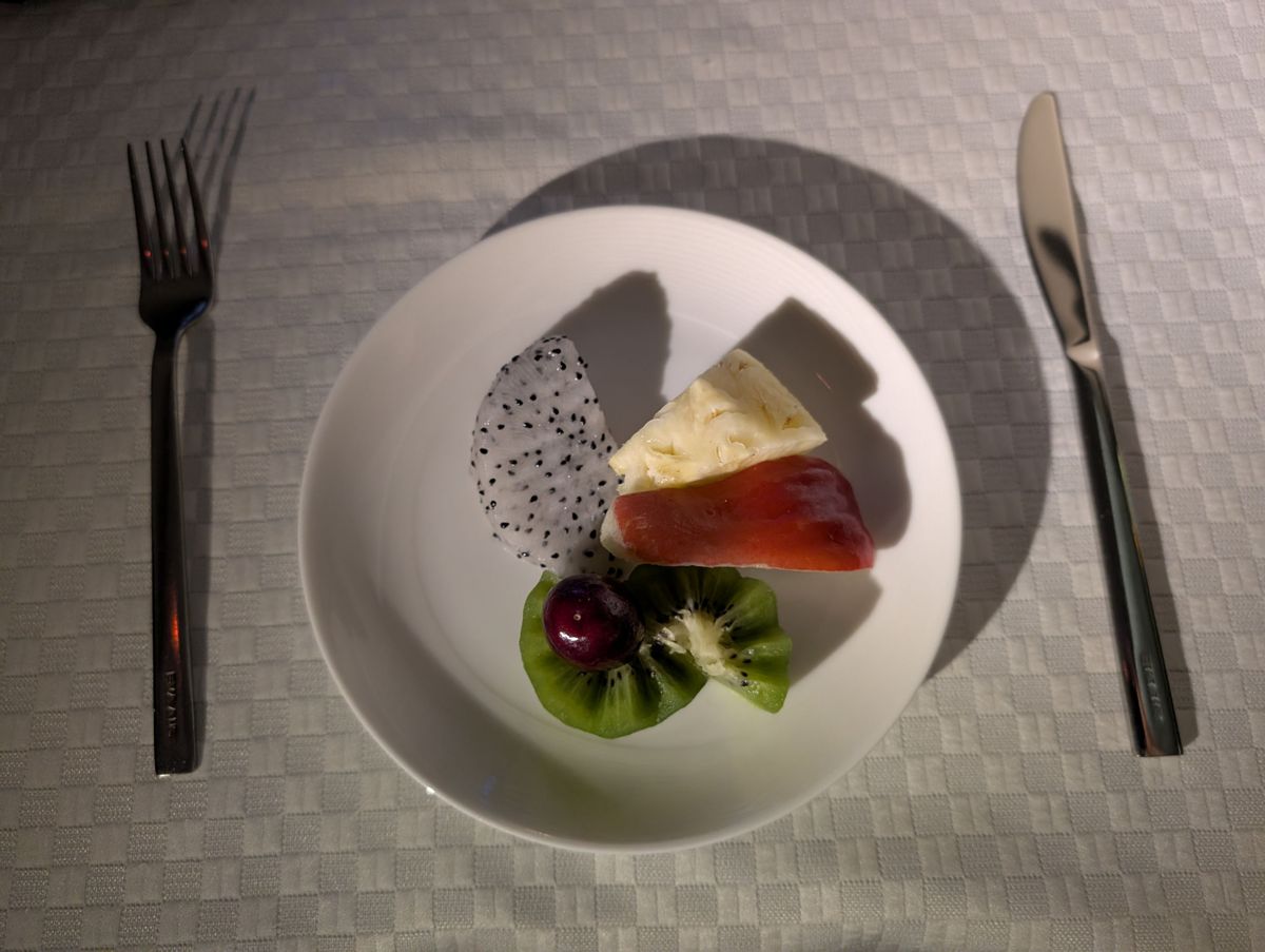 Dragon fruit, pineapple and kiwi