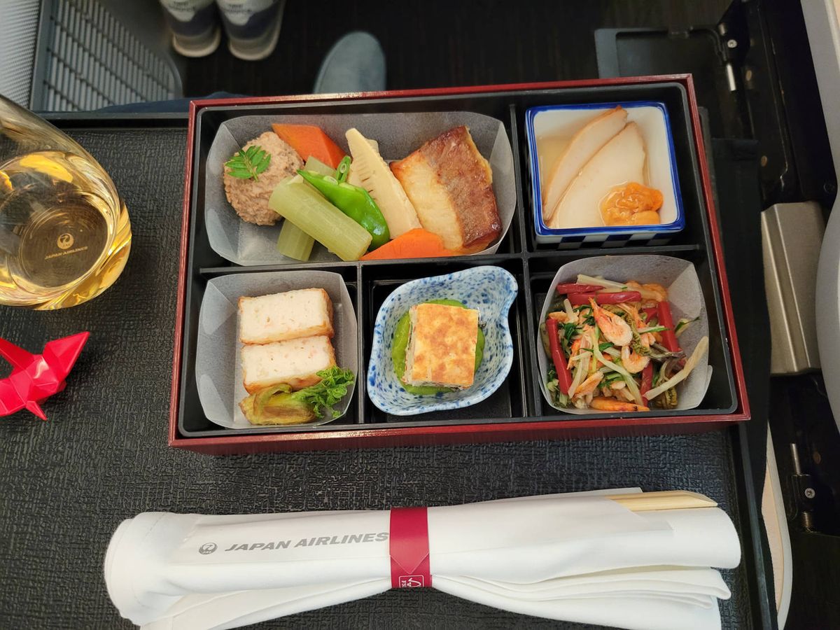 The Japanese set meal: a lacquer box of small dishes