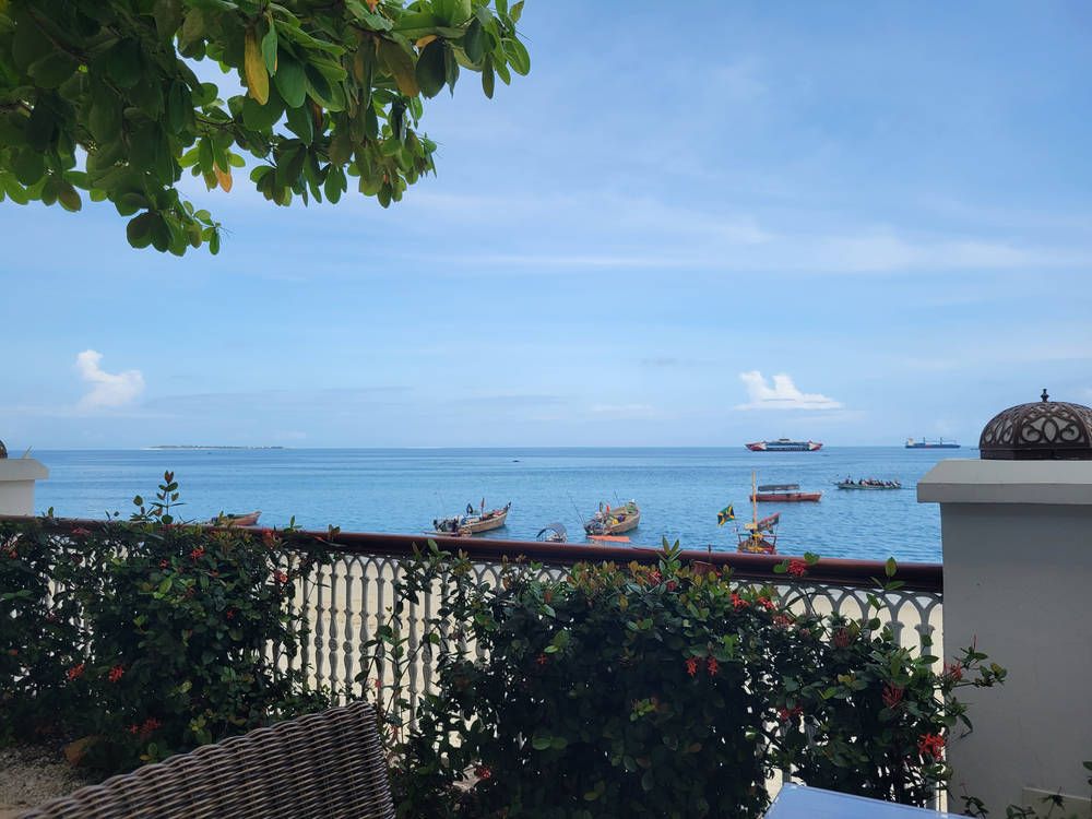 The view from the hotel terrace