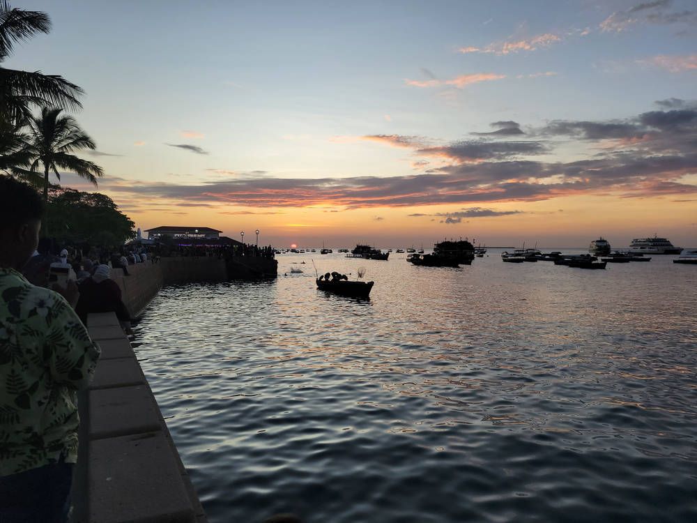 Just after the sun went down